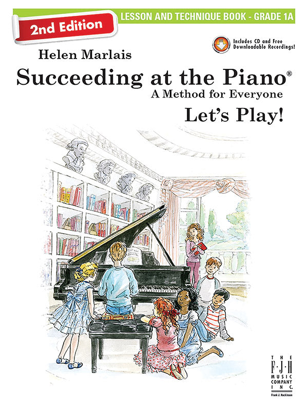 Succeeding at the Piano, Lesson & Technique Book - Grade 1A (2nd Edition) Cover Image