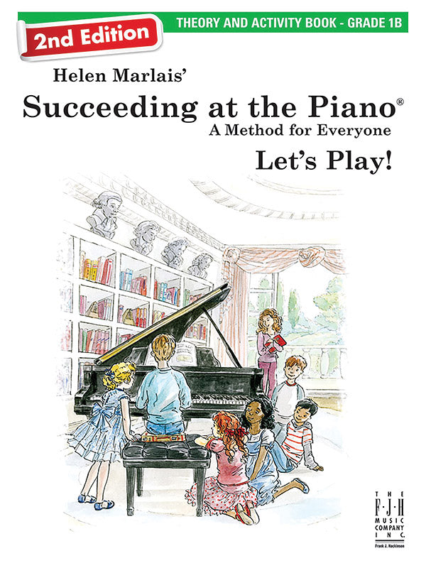 Succeeding at the Piano, Theory & Activity Book - Grade 1B (2nd Edition) Cover Image