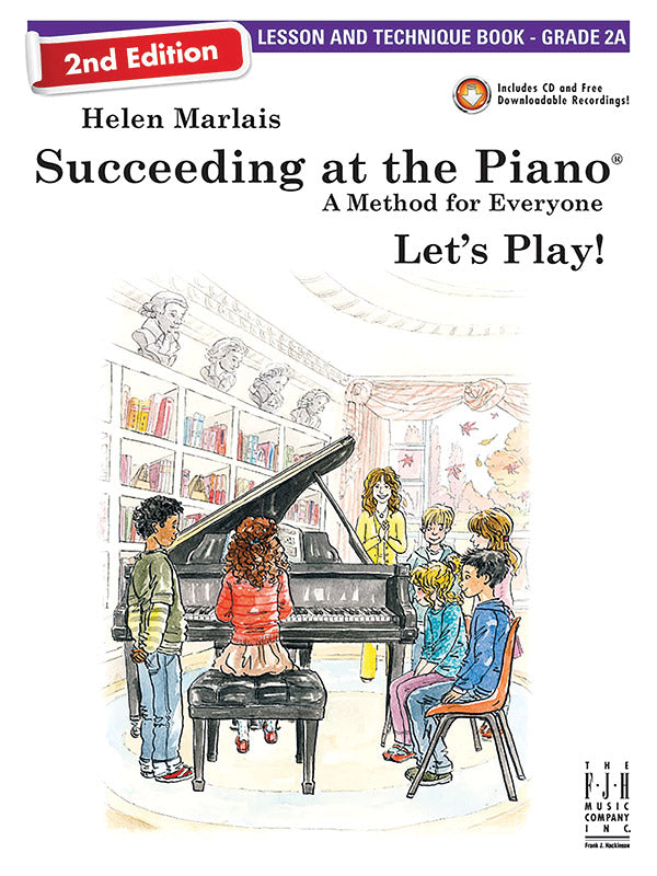 Succeeding at the Piano, Lesson & Technique Book - Grade 2A (2nd Edition) Cover Image