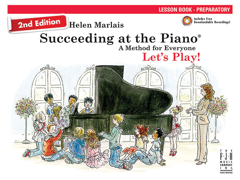 Succeeding at the Piano Lesson Book - Preparatory (2nd edition) Cover Image