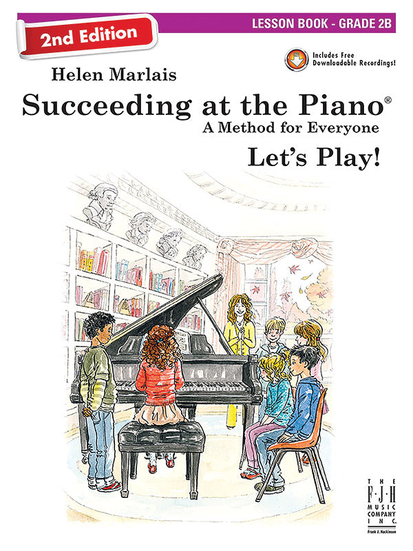 Succeeding at the Piano Lesson Book - Grade 2B (2nd Edition) Cover Image