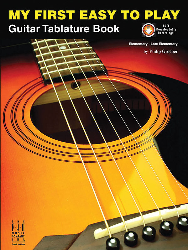 My First Easy to Play Guitar Tablature Book Cover Image