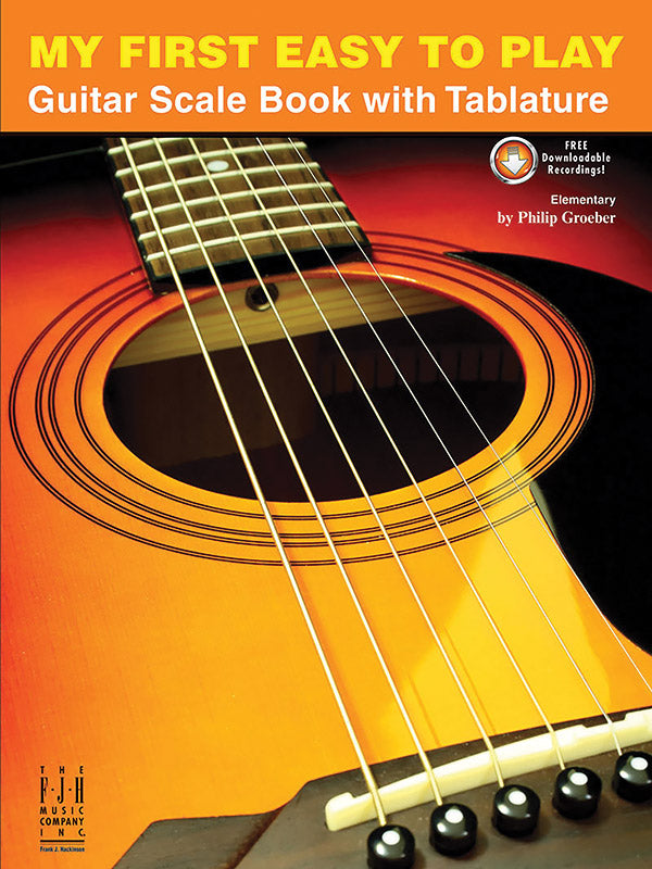 My First Easy to Play Guitar Scale Book, with Tablature Cover Image