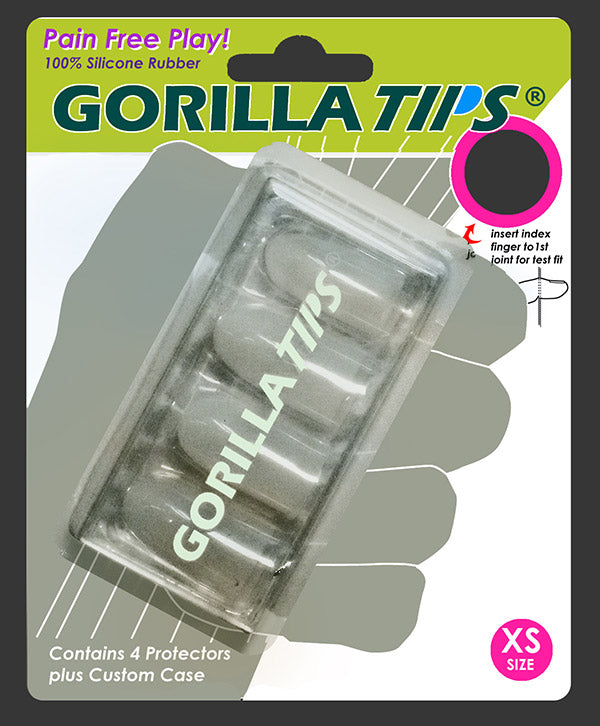Gorilla Tips Fingertip Protectors Clear Size Extra Small Cover Image