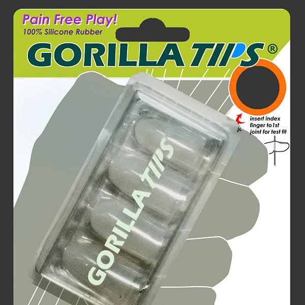 Gorilla Tips Fingertip Protectors Clear Size Small Cover Image