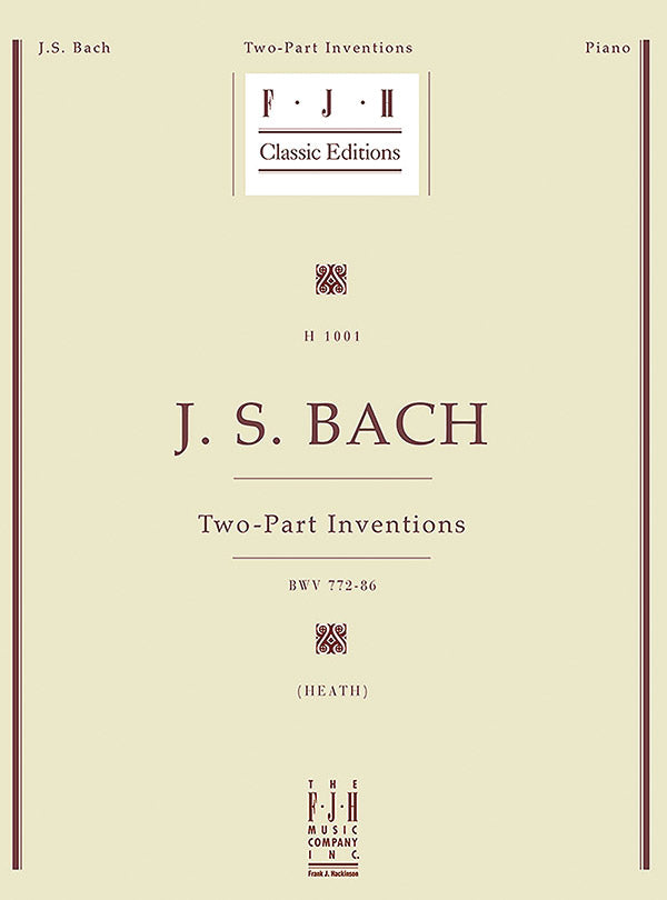 J. S. Bach: Two-Part Inventions Cover Image