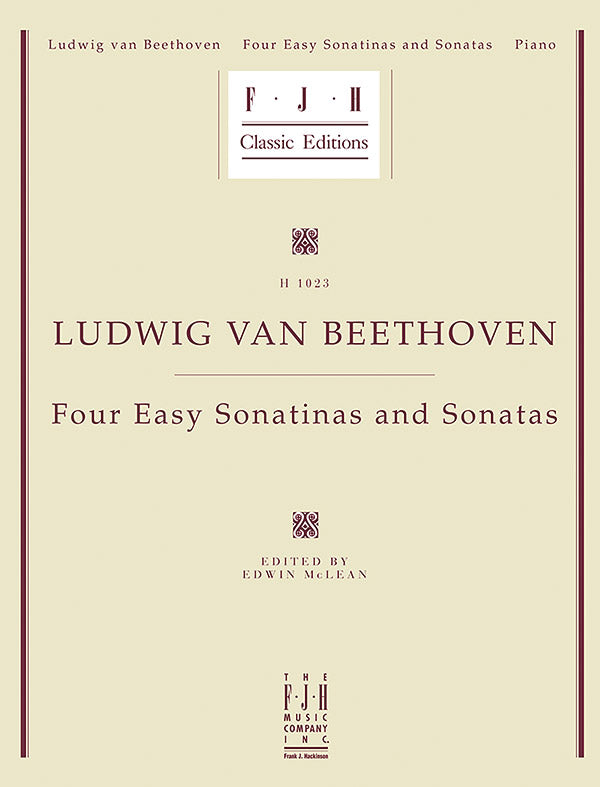 Beethoven: Four Easy Sonatinas and Sonatas Cover Image