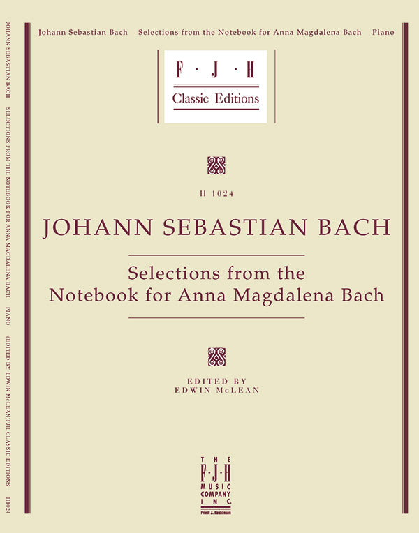 Selections from the Notebook for Anna Magdalena Bach Cover Image