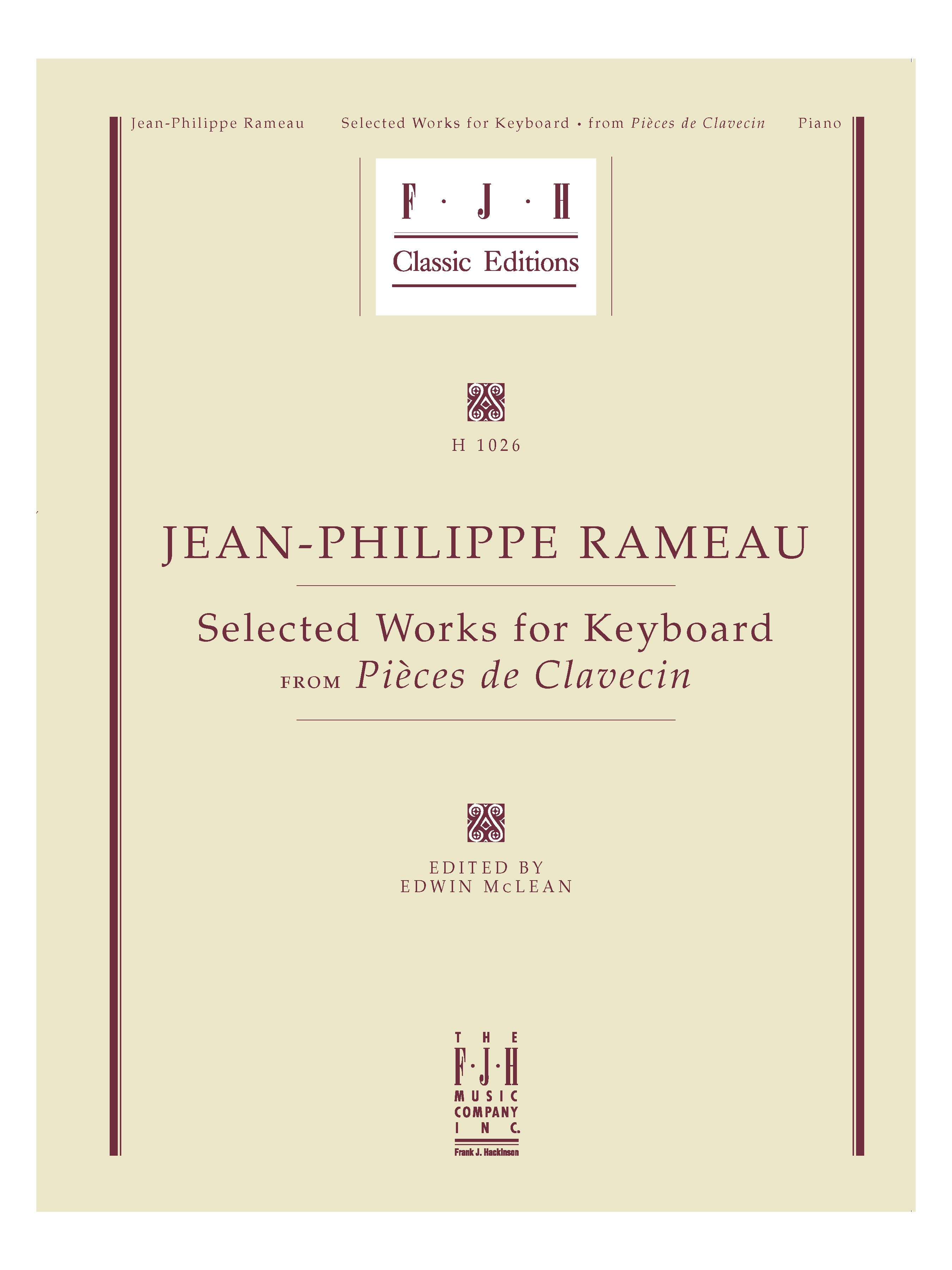 Jean-Philippe Rameau (selected works) Cover Image