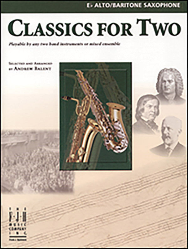 Classics for Two, E-flat Alto/Baritone Saxophones Cover Image