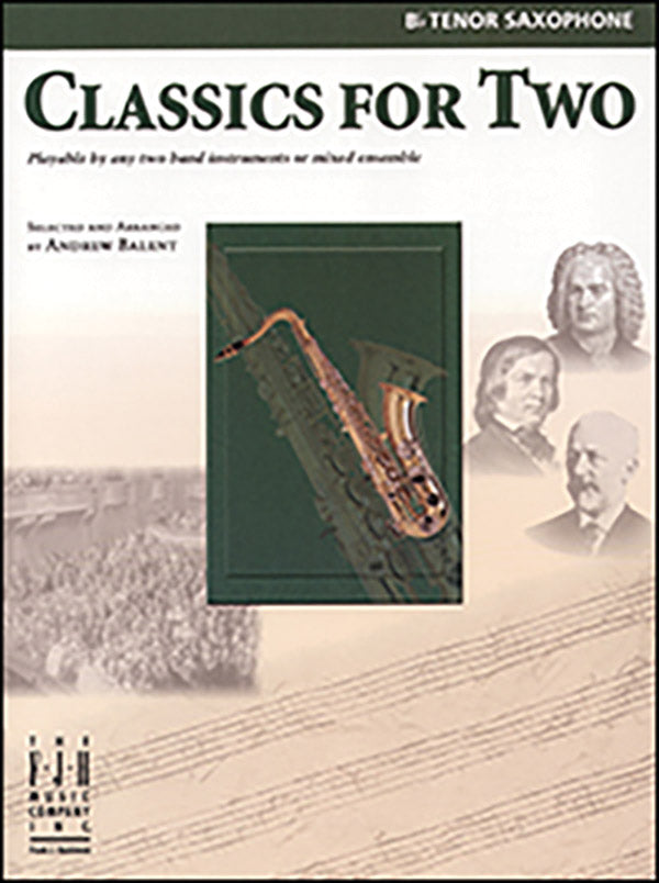 Classics for Two, B-flat Tenor Saxophone Cover Image