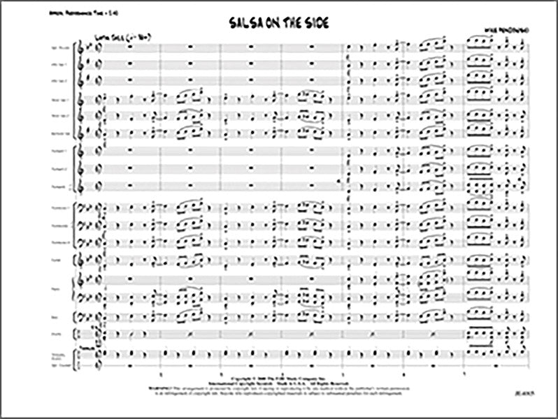 Salsa on the Side: Score Sheet Music Preview