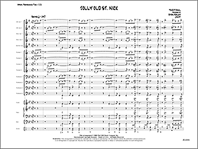 Jolly Old St. Nick: Trombone 4 Sheet Music Preview