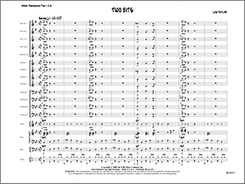 Two Bits: Baritone Sax Sheet Music Preview