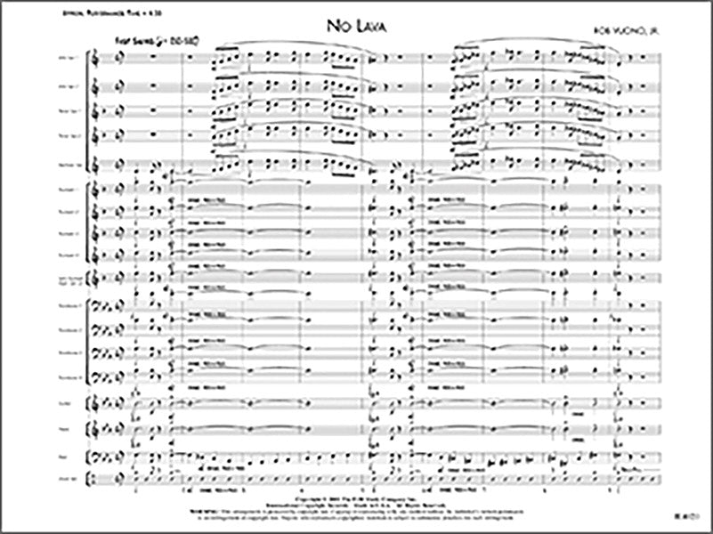 No Lava Sheet Music Preview