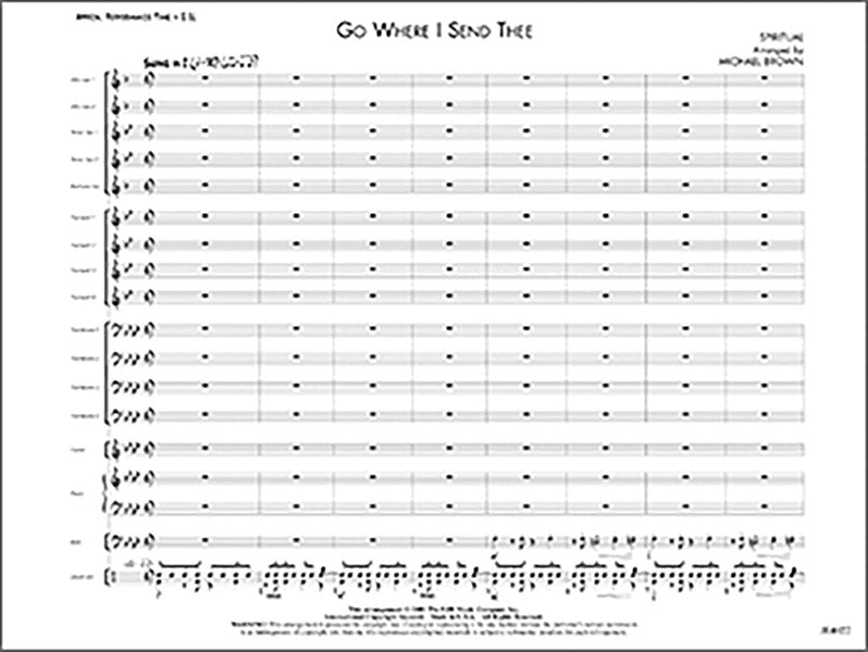 Go Where I Send Thee: Alto Sax 2 Sheet Music Preview