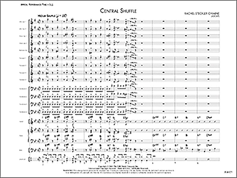 Central Shuffle: Alto Sax 1 Sheet Music Preview