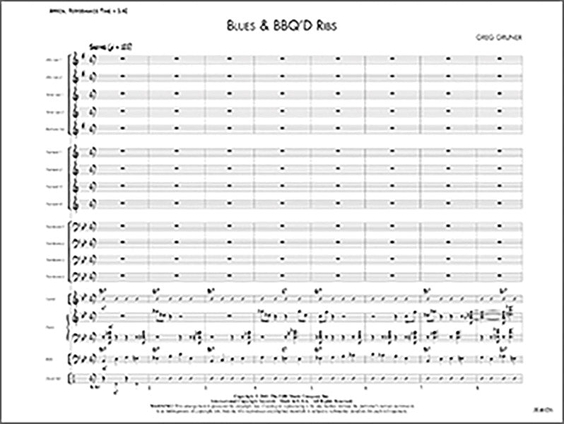 Blues & BBQ'D Ribs Sheet Music Preview