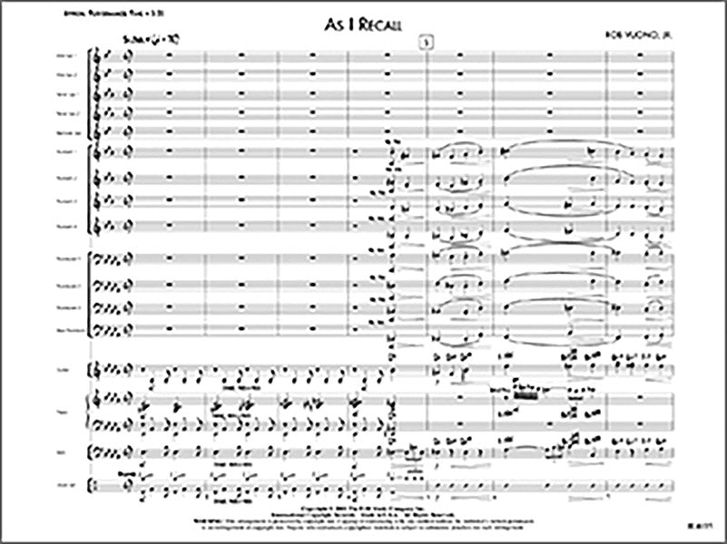 As I Recall Sheet Music Preview