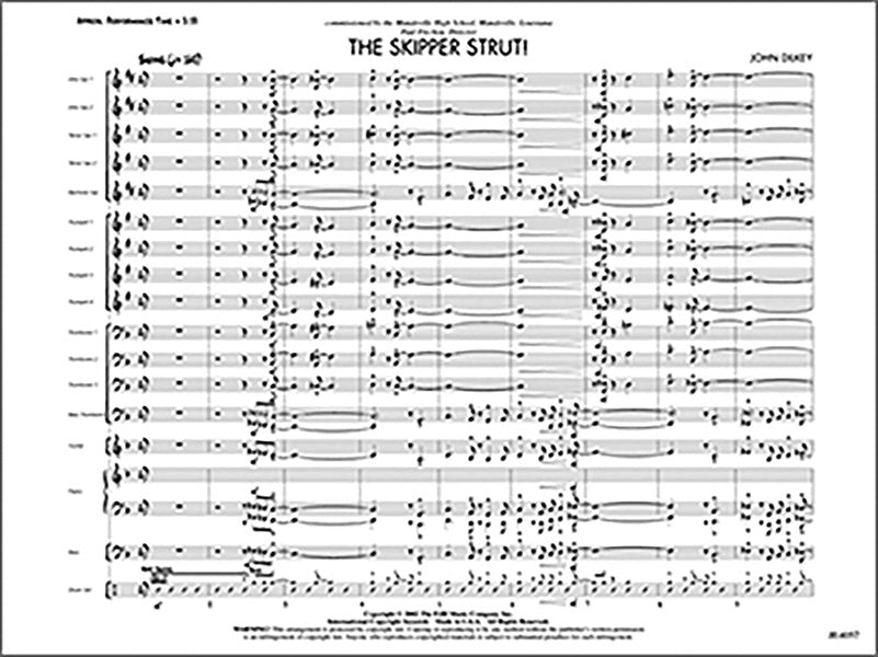 The Skipper Strut!: Alto Sax 1 Sheet Music Preview