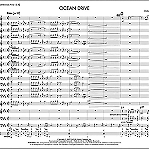 Ocean Drive Sheet Music Preview