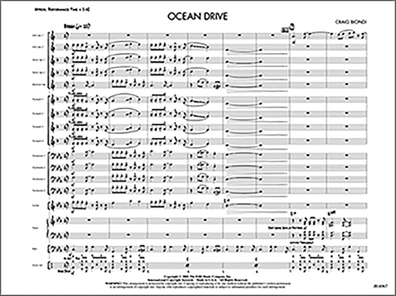 Ocean Drive Sheet Music Preview