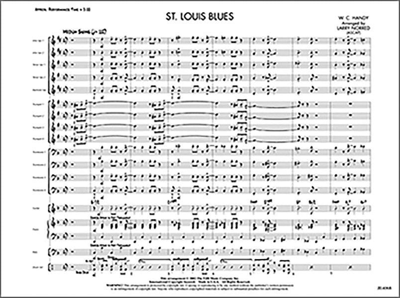 St. Louis Blues Sheet Music Preview