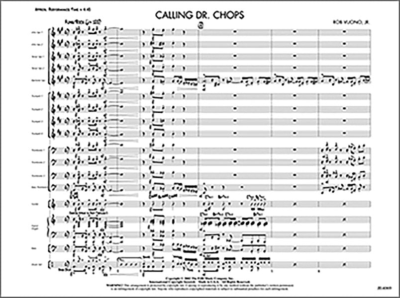 Calling Dr. Chops: Alto Sax 2 Sheet Music Preview