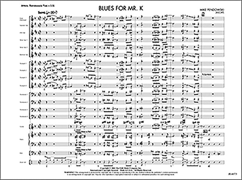 Blues for Mr. K: Soprano Sax Sheet Music Preview