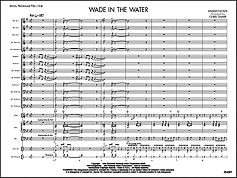 Wade in the Water: Opt. Baritone Sax Sheet Music Preview
