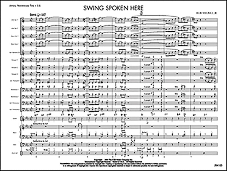 Swing Spoken Here Sheet Music Preview