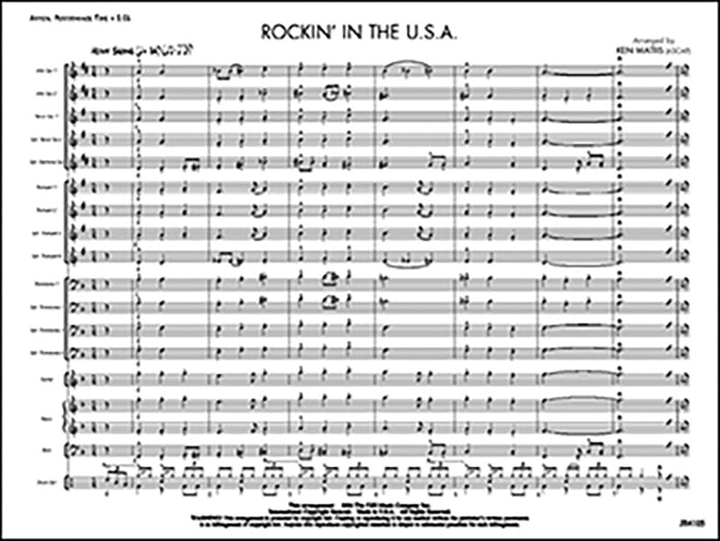 Rockin' in the U.S.A.: Opt. Trumpet 4 Sheet Music Preview