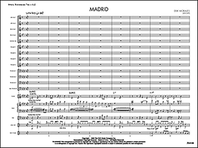 Madrid Sheet Music Preview