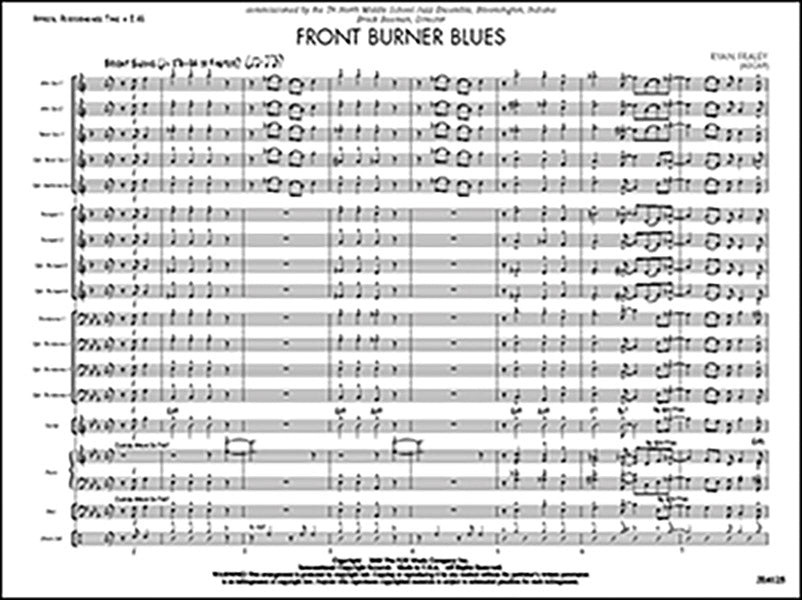 Front Burner Blues: Bass Sheet Music Preview