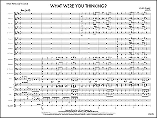 What Were You Thinking? Sheet Music Preview