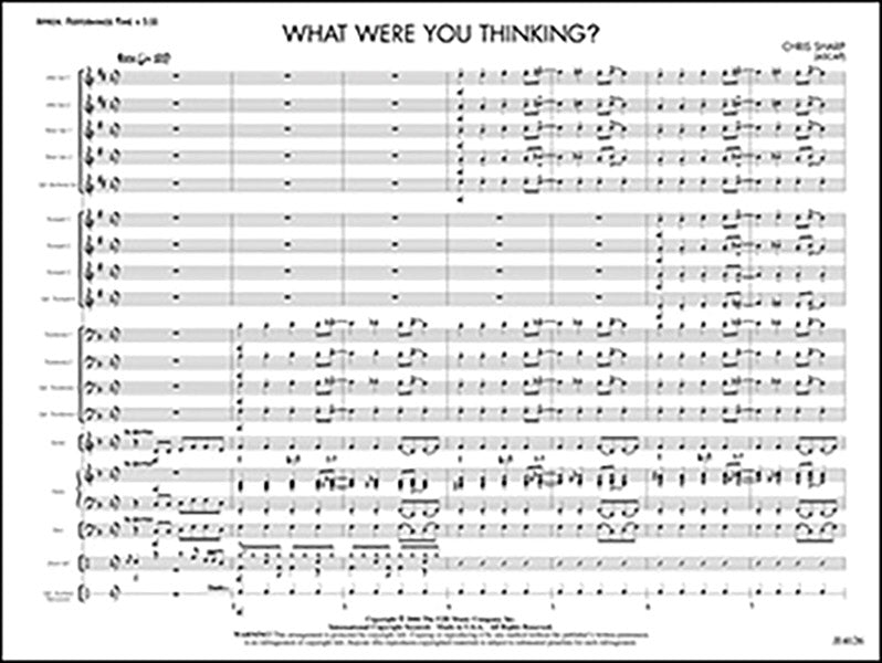 What Were You Thinking?: Opt. Trombone 3 Sheet Music Preview