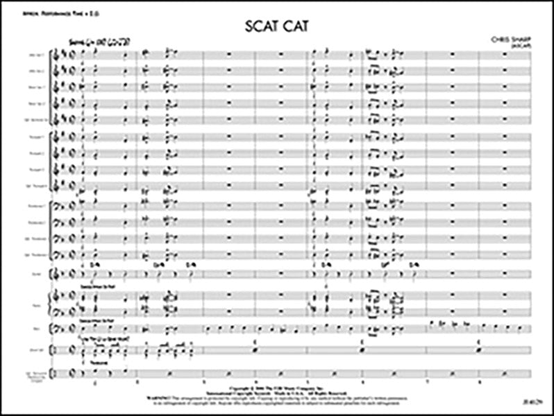 Scat Cat: Trombone 1 Sheet Music Preview