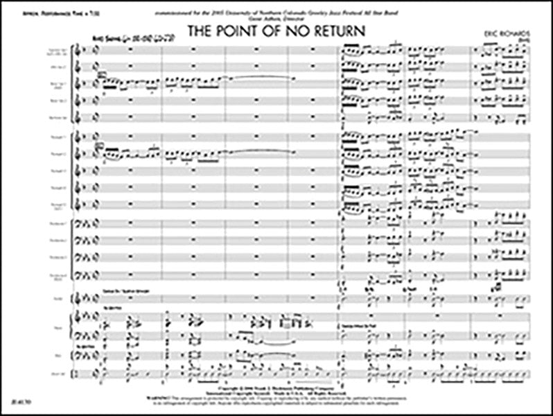 The Point of No Return Sheet Music Preview