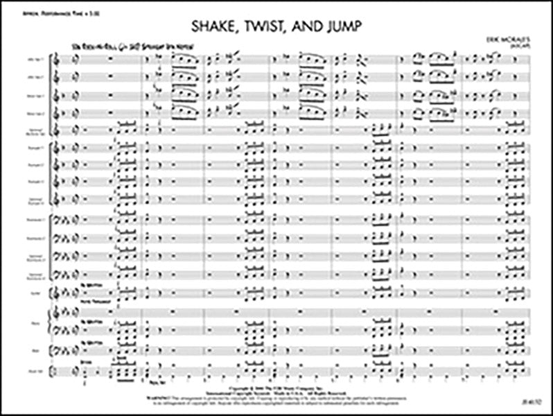 Shake, Twist, and Jump: Guitar Sheet Music Preview