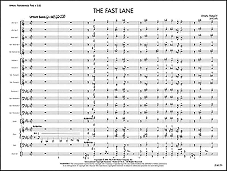 The Fast Lane: Score Sheet Music Preview