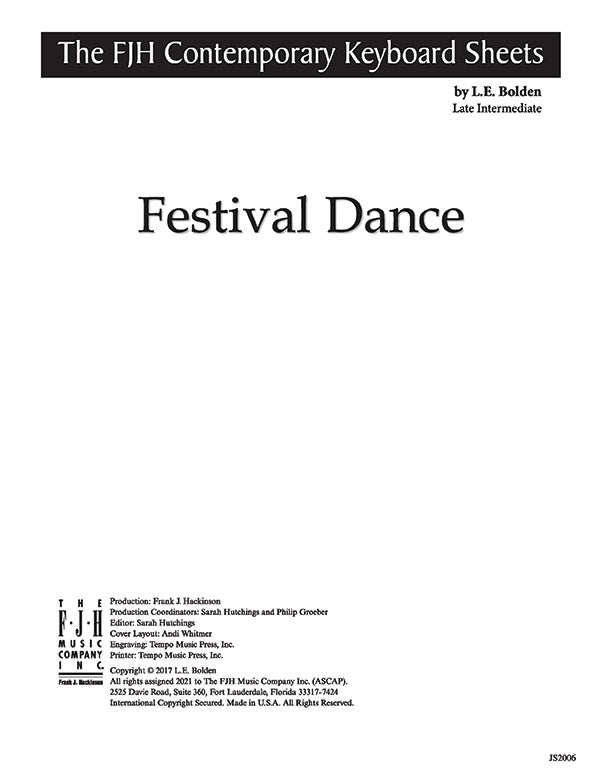 Festival Dance Sheet Music Preview