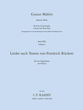 Rückertlieder  (Vocal Score) Cover Image