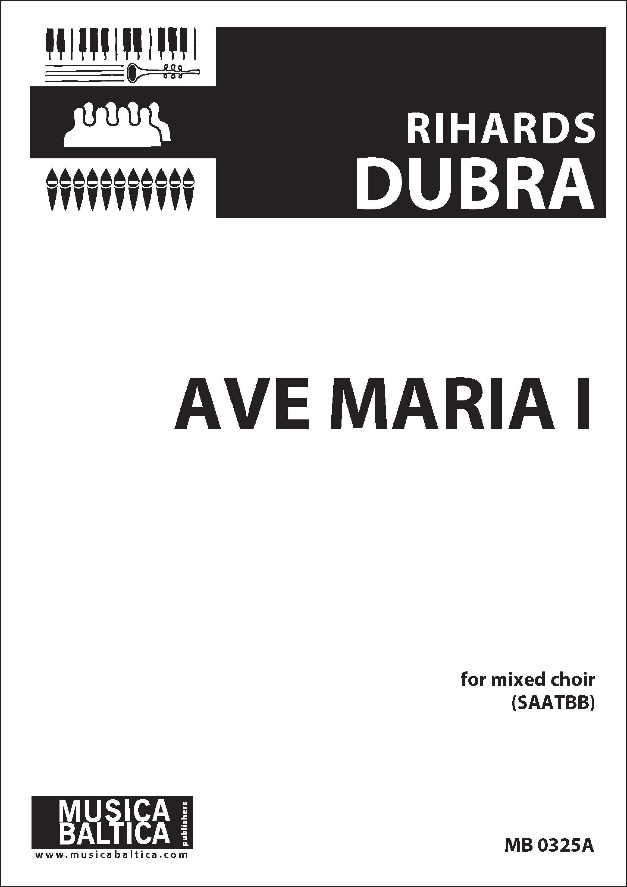 Ave Maria I for SAATBB Choir Cover Image
