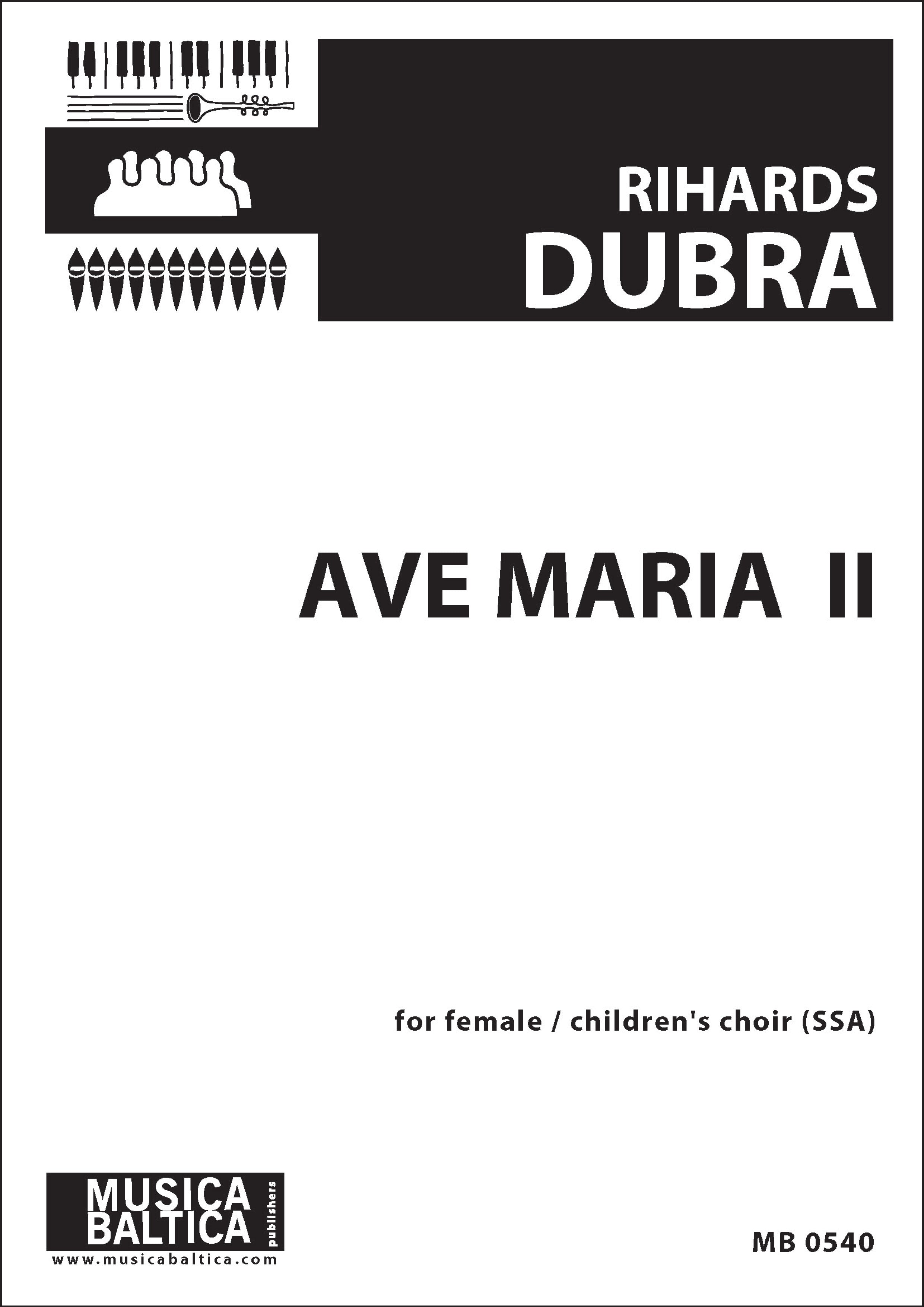 Ave Maria II (Upper Voice Choir) Cover Image