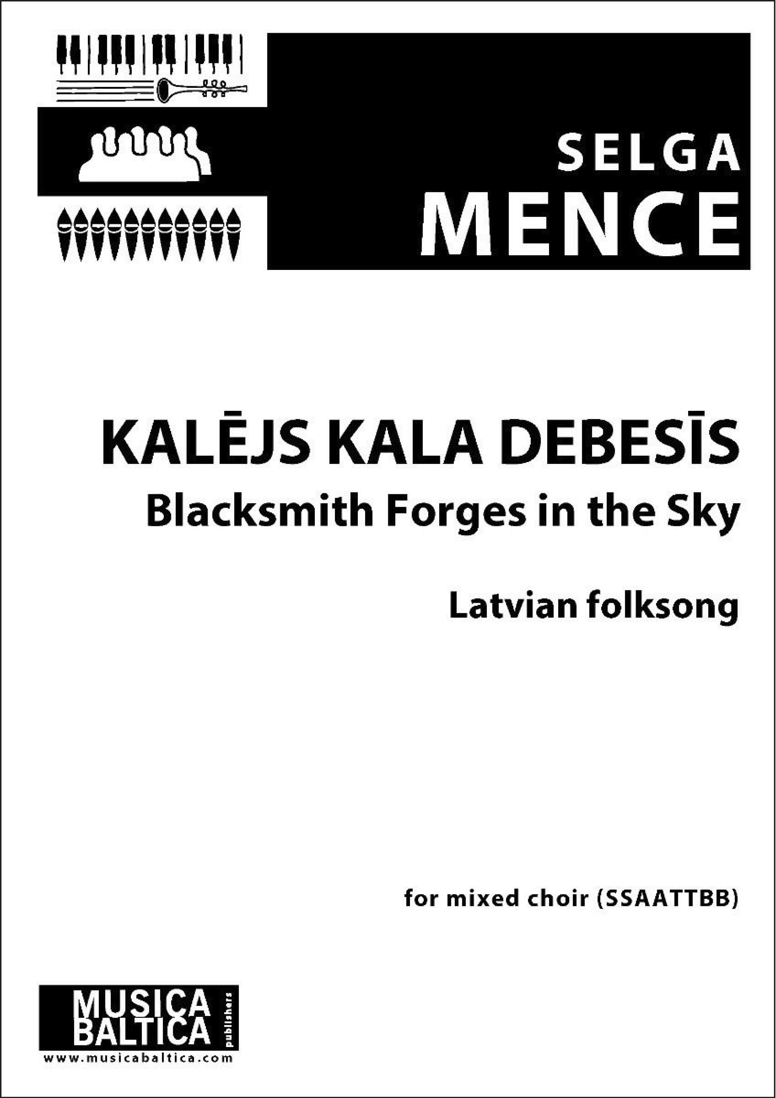 Blacksmith Forges in the Sky (Kalejs kala debesis) for SSAATTBB Choir Cover Image