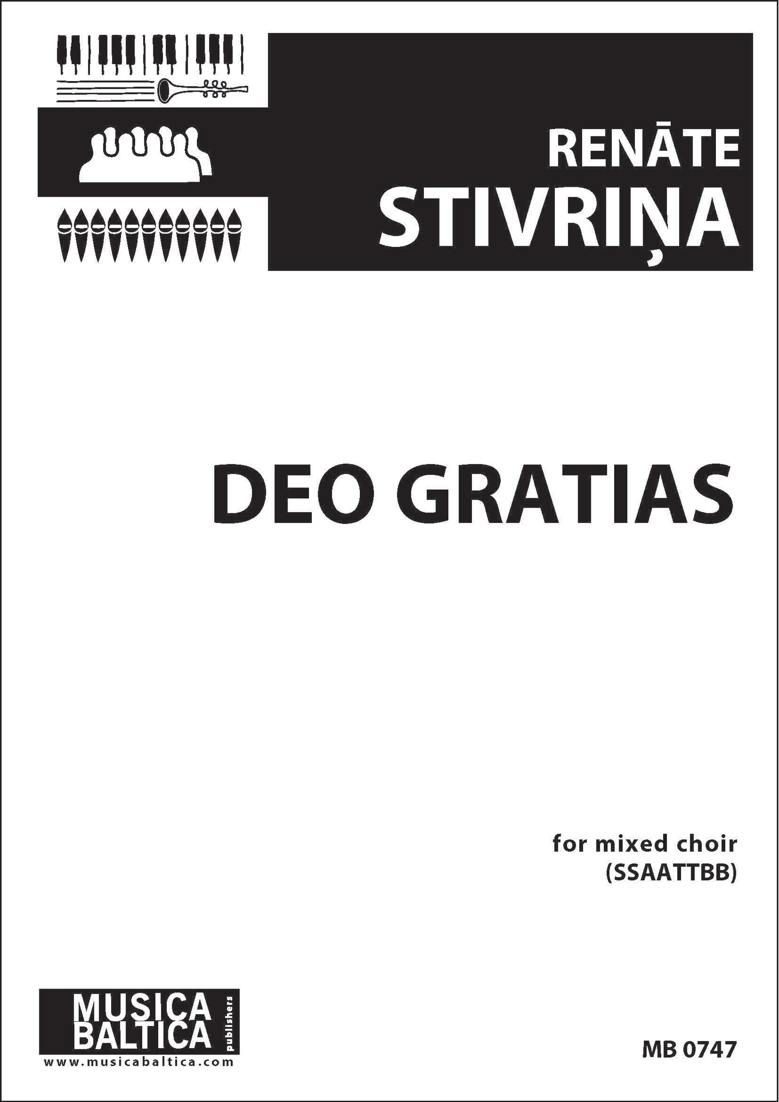 Deo gratias (Mixed Choir) Cover Image