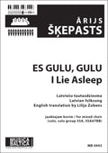 I Lie Asleep (Es gulu, gulu) for SATB Choir Cover Image