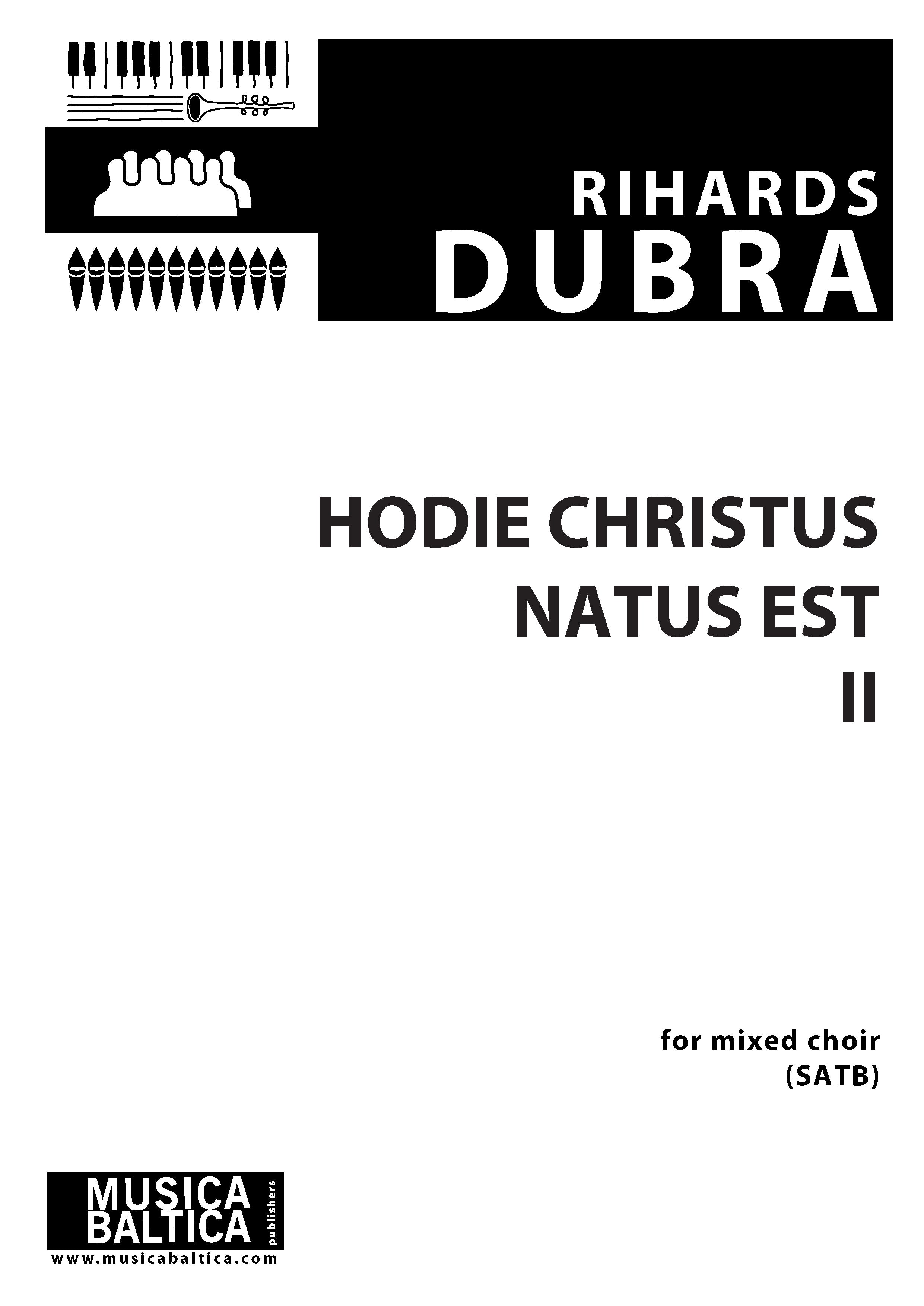 Hodie Christus natus est II for SAB Choir Cover Image