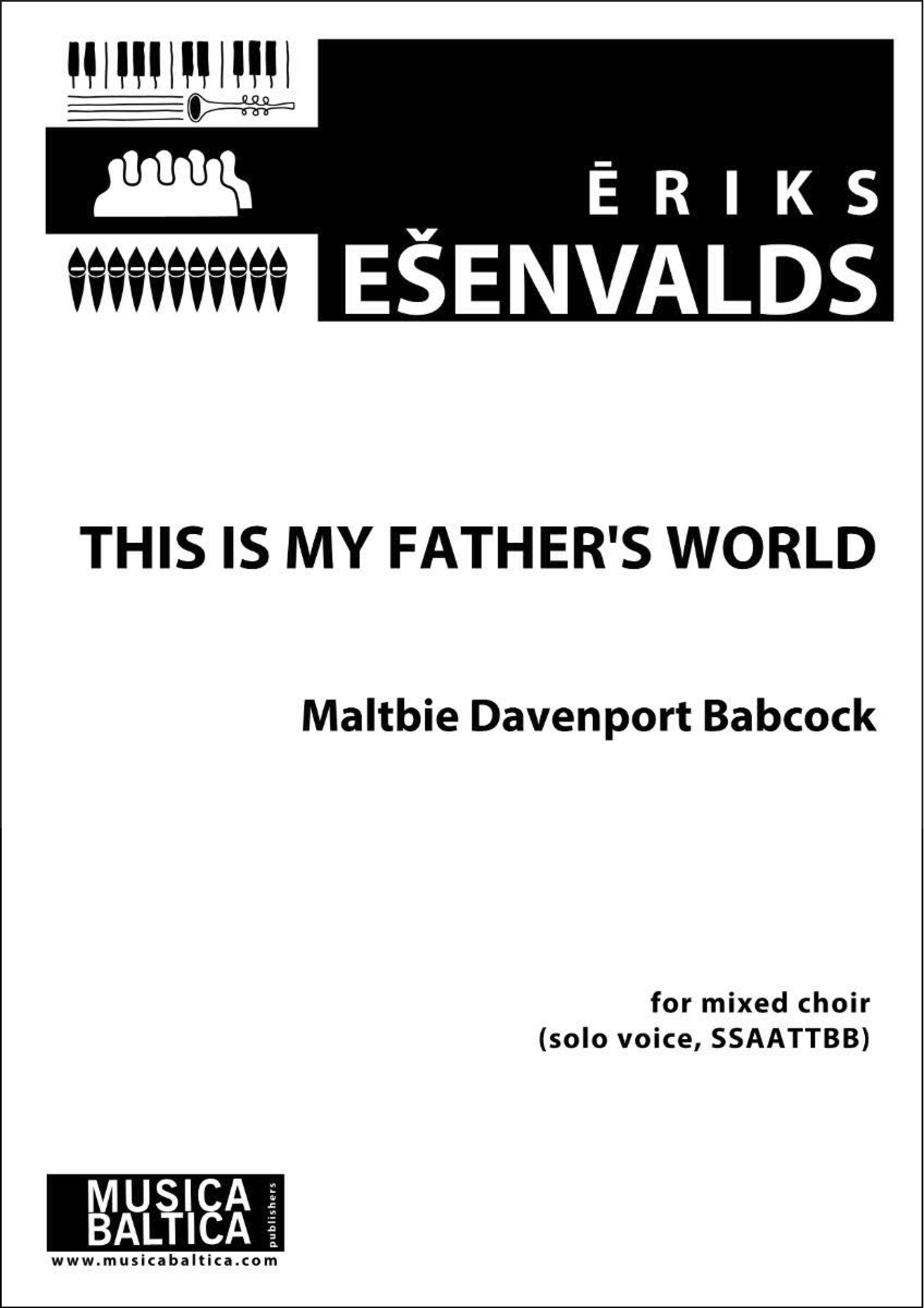 This is My Father's World for SSAATTBB Choir Cover Image