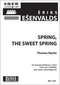 Sprint, The Sweet Spring for SSS Soli, SSSAAA Choir and Water-Tuned Glasses Cover Image